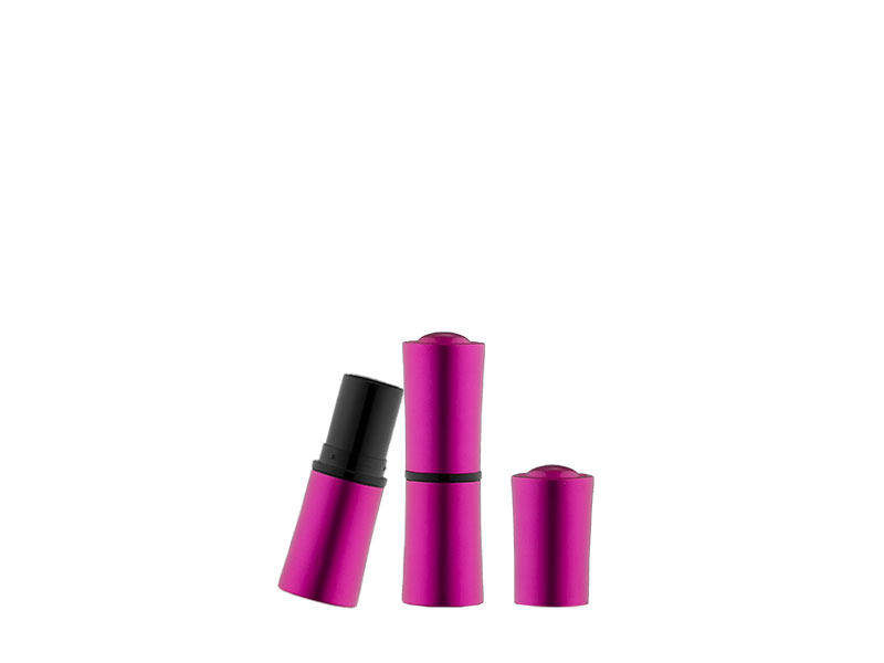 Rose Red Round Tube Lipstick Metal Aluminum Tube LL-607