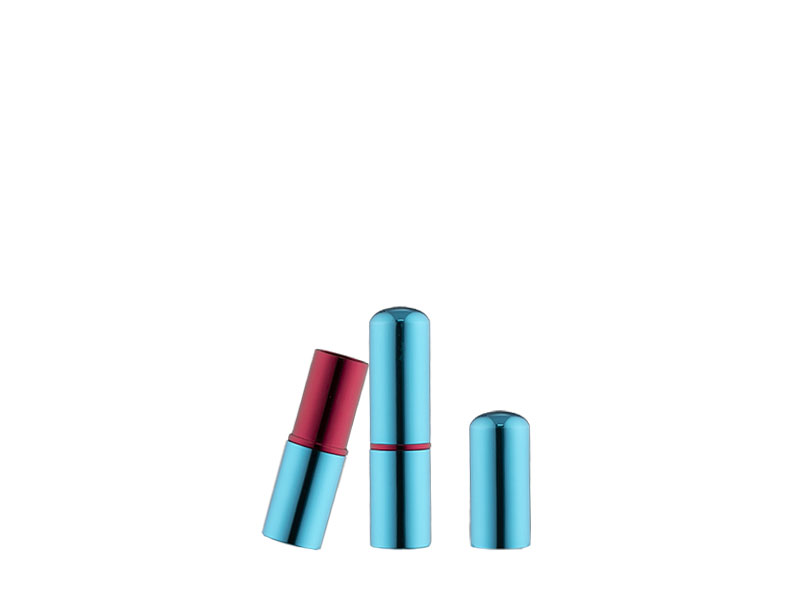 blue Round Tube Lipstick Metal Aluminum Tube LL-605