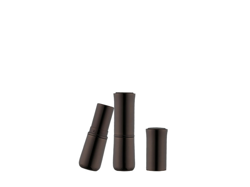 brown Round Tube Lipstick Metal Aluminum Tube LL-608