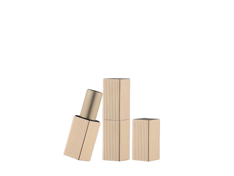 Golden brushed Square tube Metal Aluminum Tube LL-634