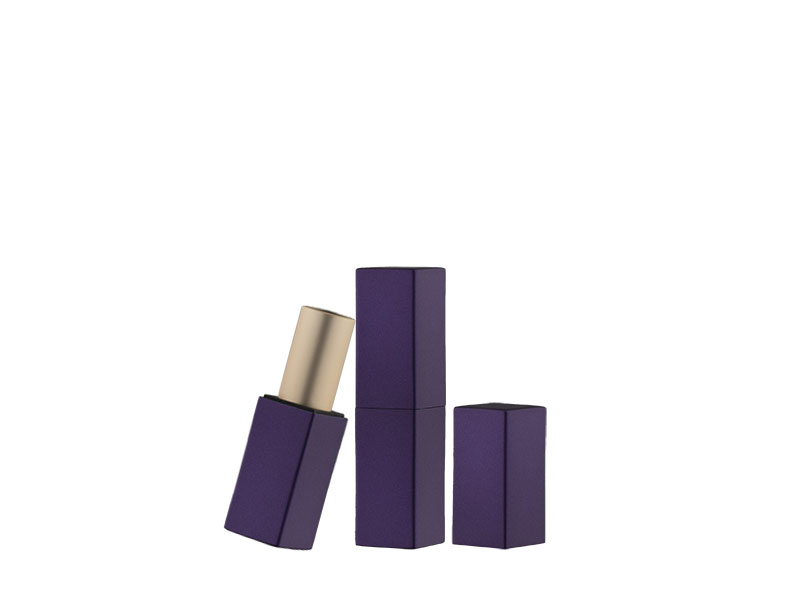 purple Square tube Lipstick Metal Aluminum Tube LL-635